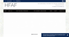 Desktop Screenshot of hfaf.org